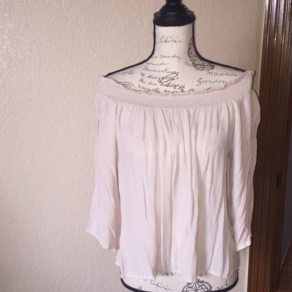 Off the shoulder peasant top
